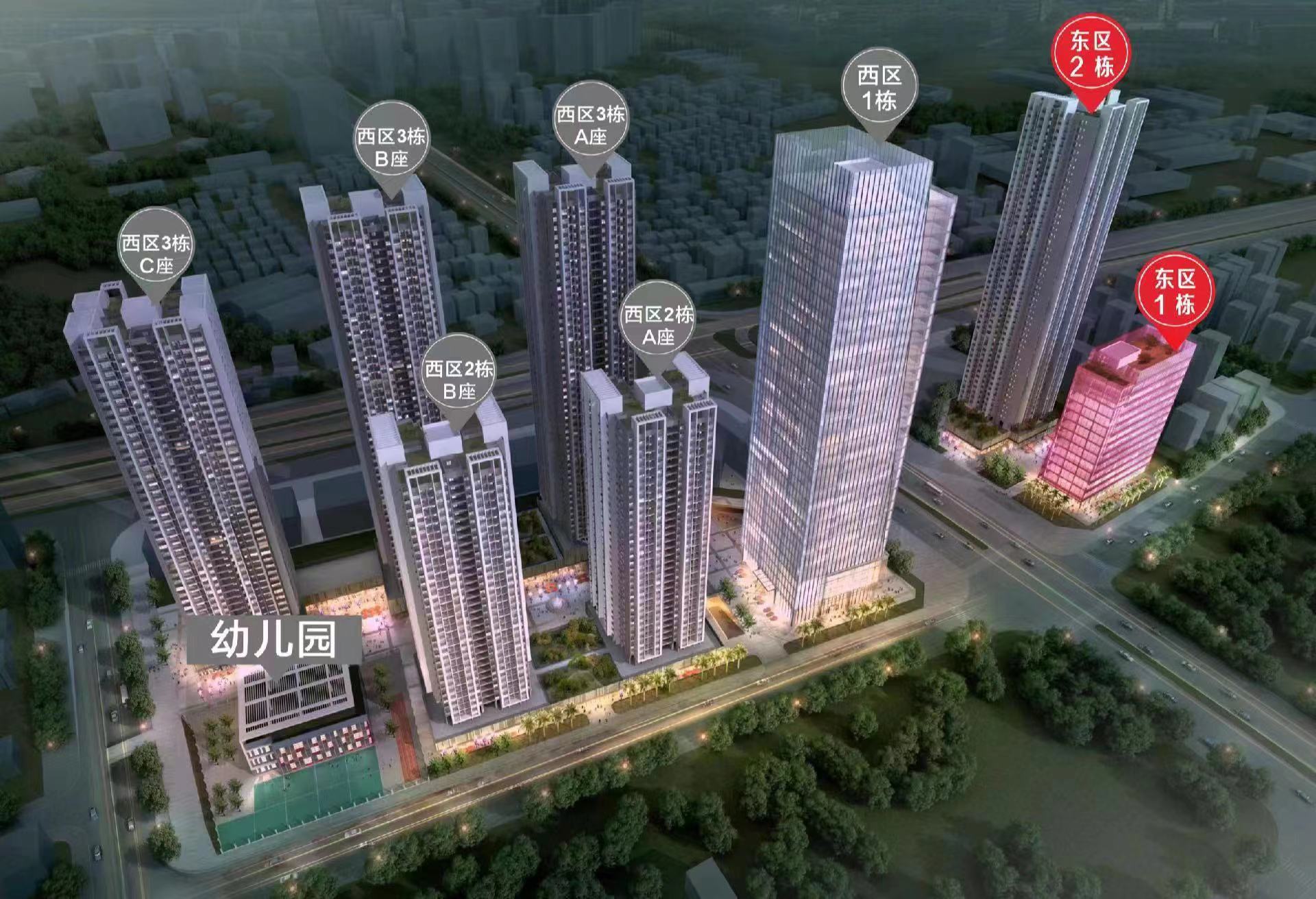坂田八栋花园【坂田壹中心】精装三房130万一套(图3)